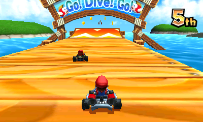 Mario Kart 7 5th Place