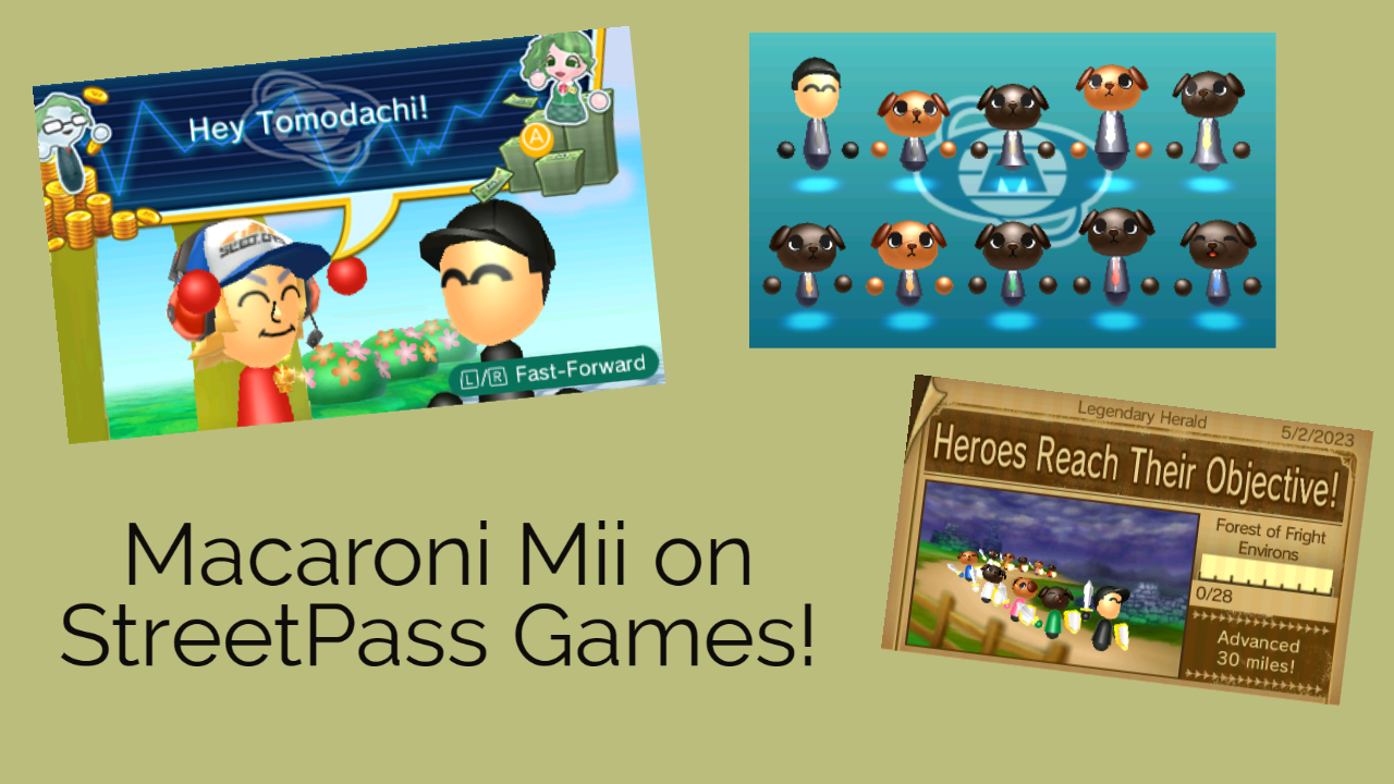Macaroni Mii on StreetPass Games Image Banner
