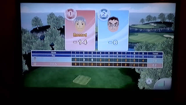Scores on Wii Sports Club Golf Online