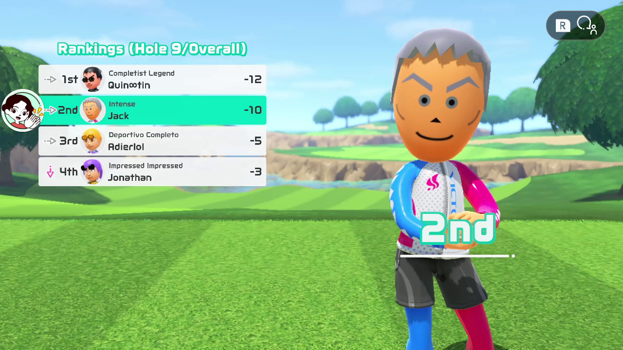 Wii Kyle in Golf Online with Friends